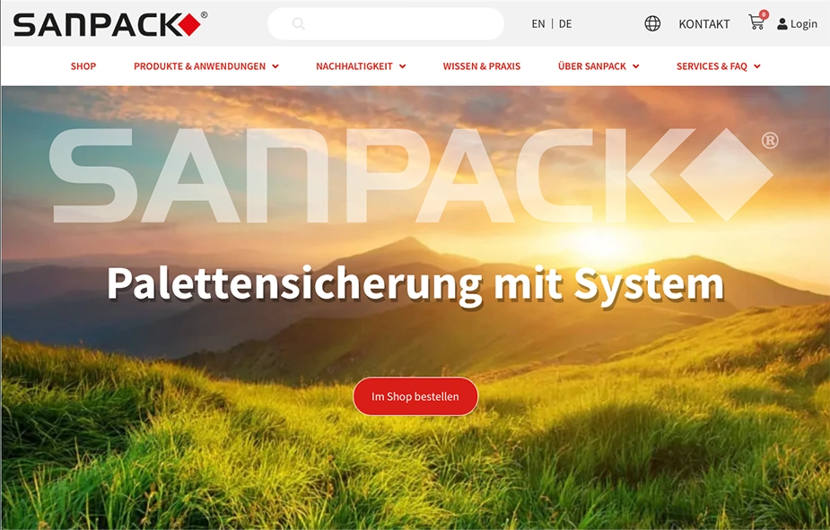 Neue SANPACK Website