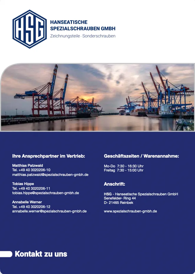 Imagefolder-Kontaktseite mit Ansprechpartnern