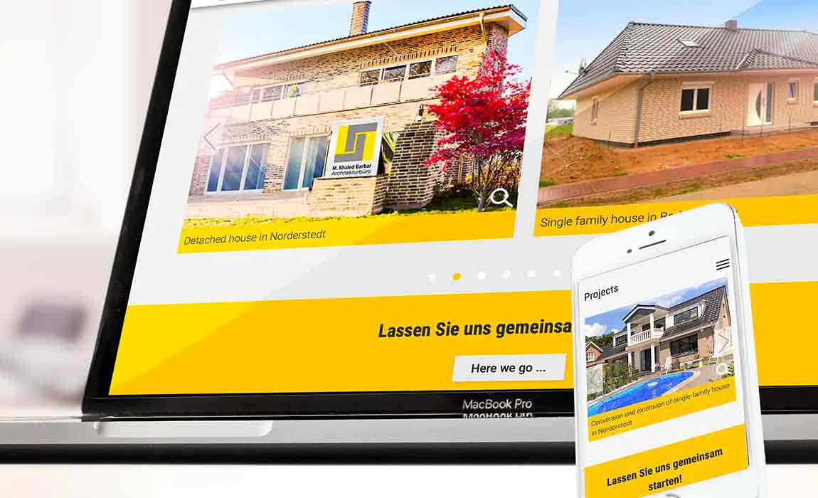 Authentisches Webdesign für unseren Architekten MA Architekten in Hamburg